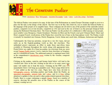 Tablet Screenshot of genevanpsalter.redeemer.ca